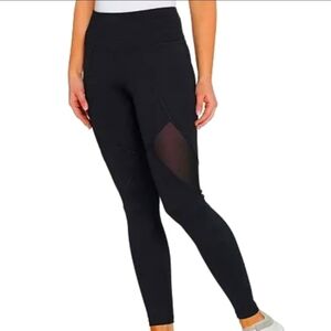 G.i.l.i. Black Mesh Panel Athletic Leggings